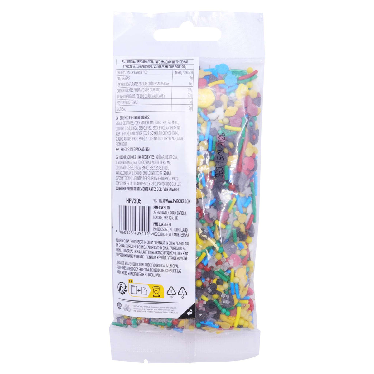Harry Potter 60g Sprinkles en sucre, Sachet de Poudlard