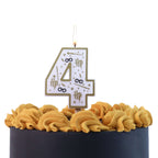 Number Four Candle