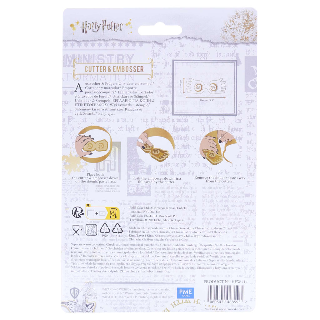 Harry Potter Koekjesvorm & Reliëfdrukker, Luna Lovegood Spectrespecs