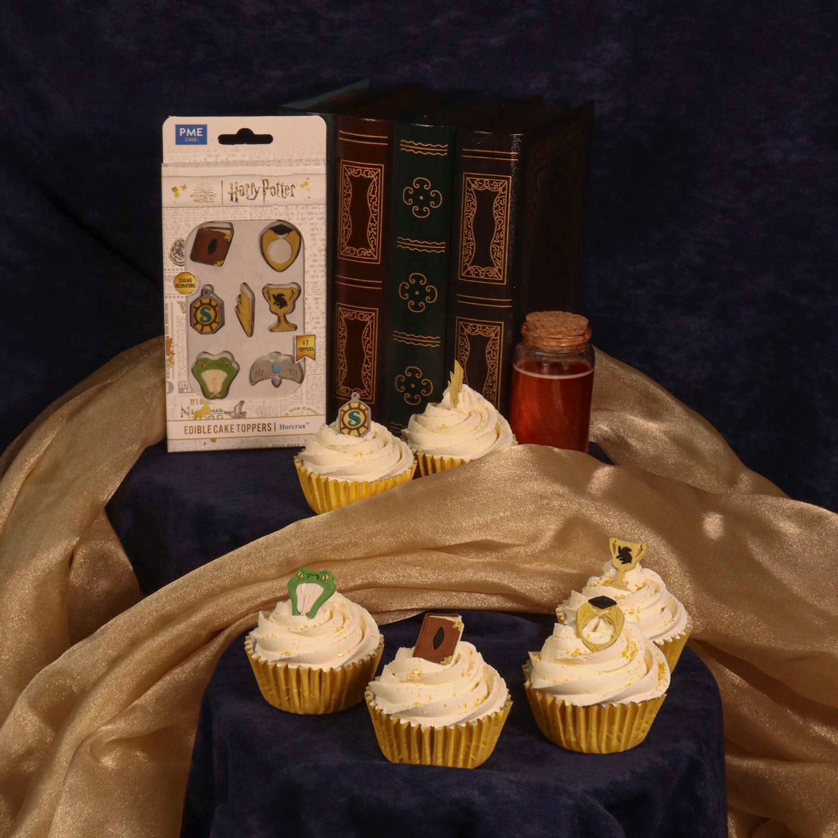 Harry Potter Essbare Zucker Tortenaufsatz, 7er-set, Horcrux
