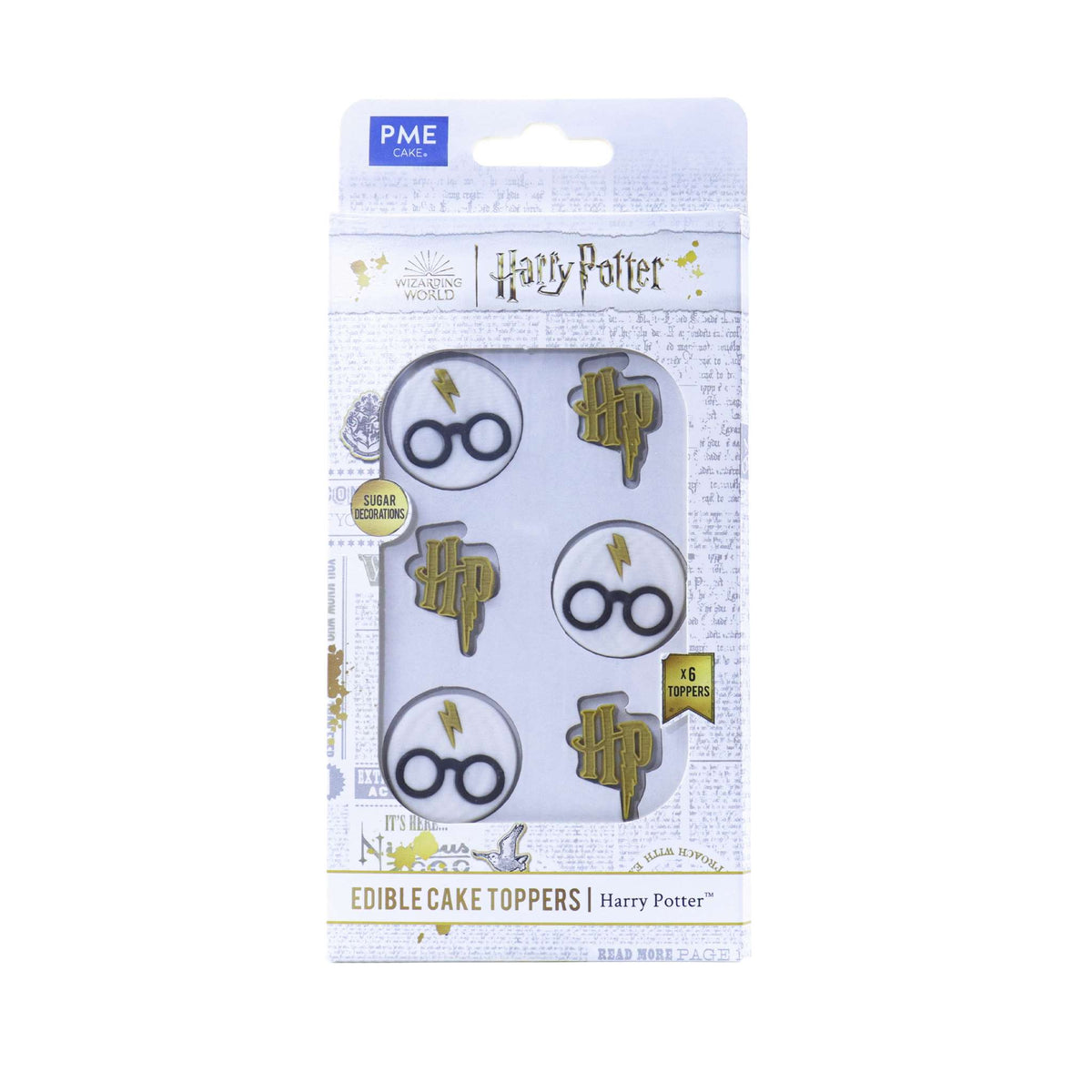 Harry Potter Eetbare Cupcake Toppers, 6 stuks