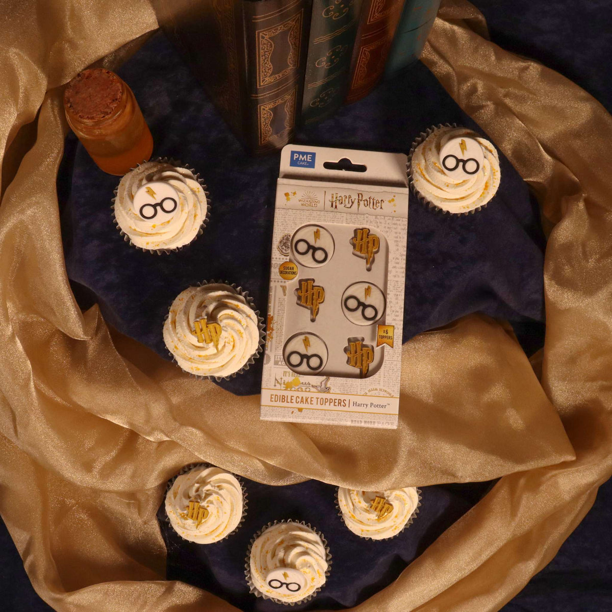 Harry Potter Eetbare Cupcake Toppers, 6 stuks
