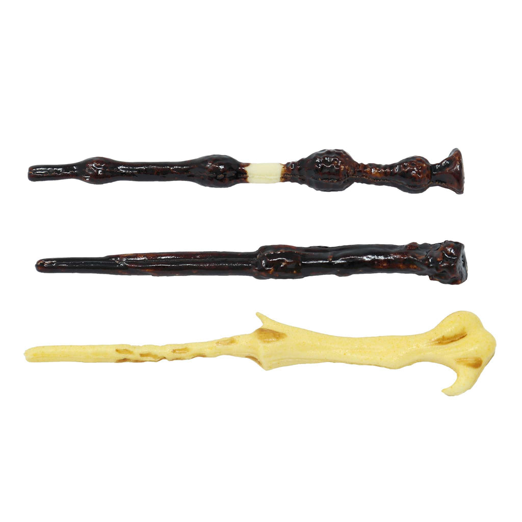 Harry Potter Essbare Zucker Tortenaufsatz, 3er-set, Zauberstäbe