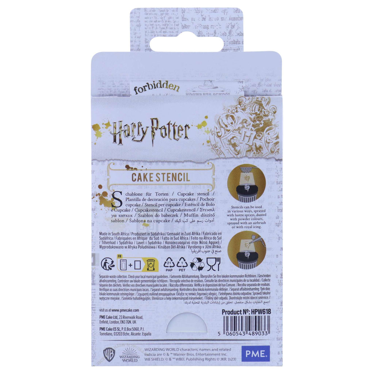 Harry Potter Kuchen Schablone, HP Logo, Klein