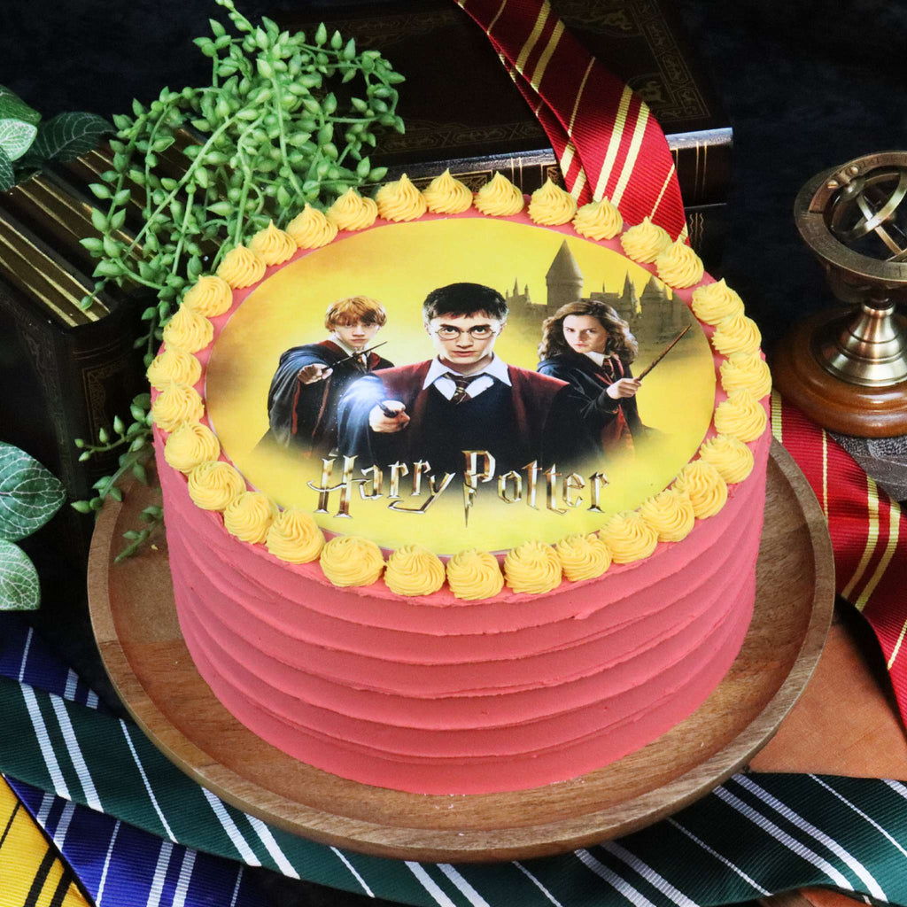 Harry Potter Runden Essbare Zuckerpapier Tortenaufleger, Groß