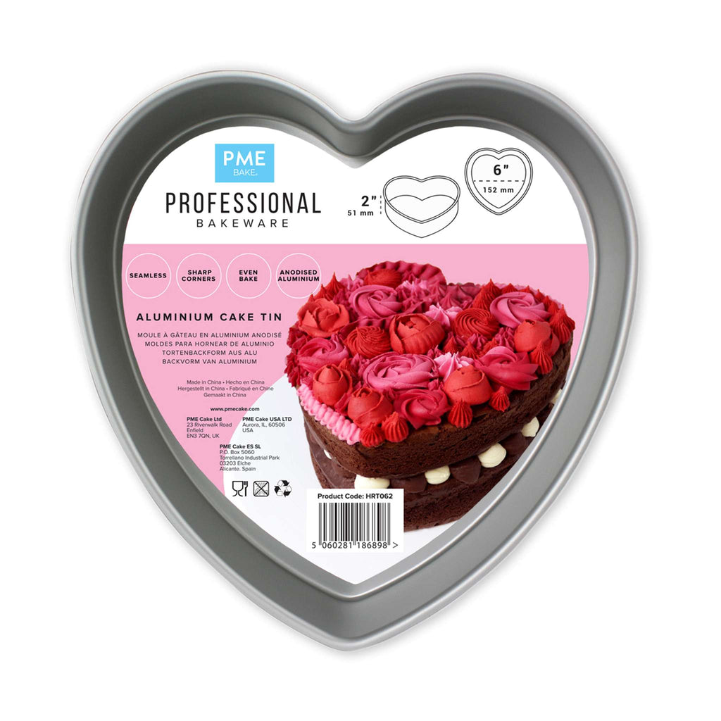 Herz Kuchenform, Aluminium (51 x 152mm)