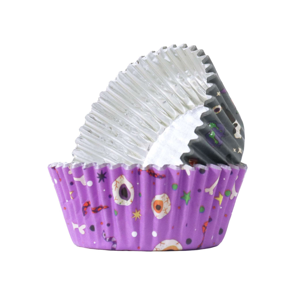 Halloween Caissettes à cupcakes en Aluminium - Sorcière Méchante (60 pièces)