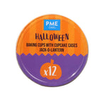 Halloween Bakvormpjes met Cupcakevormpjes - Pompoenlantaarn (Set van 12)