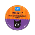 Halloween Bakvormpjes met Cupcakevormpjes - Zwarte Kat (Set van 12)