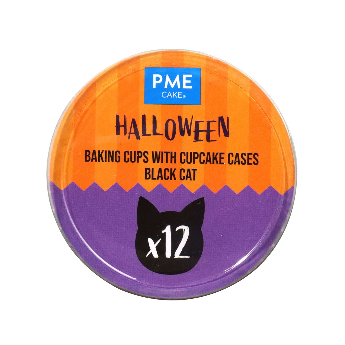 Halloween Bakvormpjes met Cupcakevormpjes - Zwarte Kat (Set van 12)