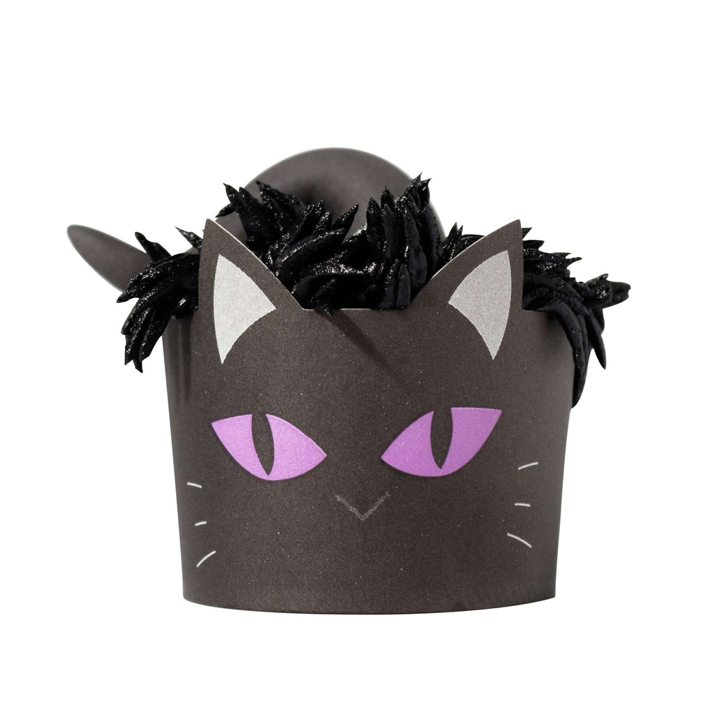 Halloween Bakvormpjes met Cupcakevormpjes - Zwarte Kat (Set van 12)