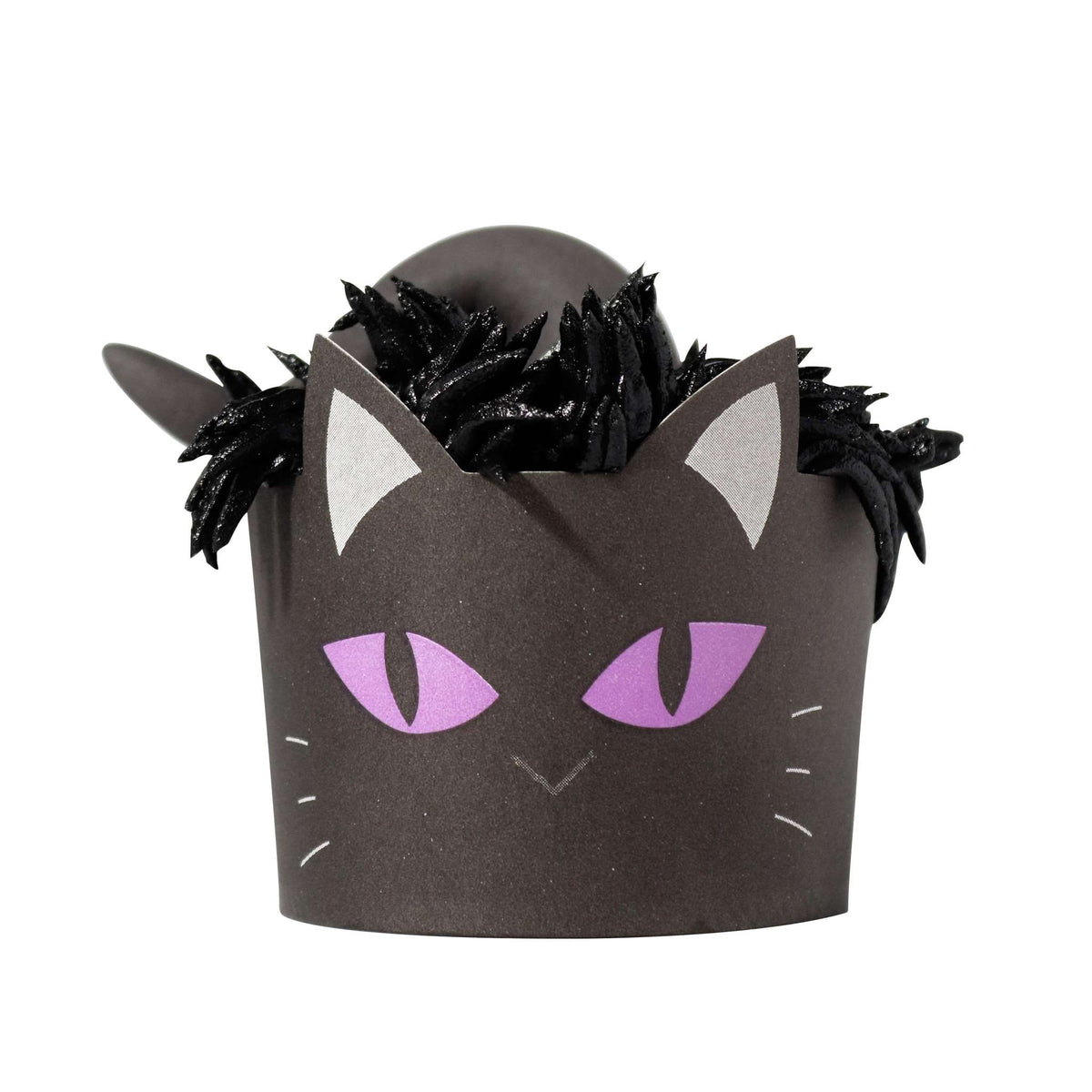 Halloween Bakvormpjes met Cupcakevormpjes - Zwarte Kat (Set van 12)