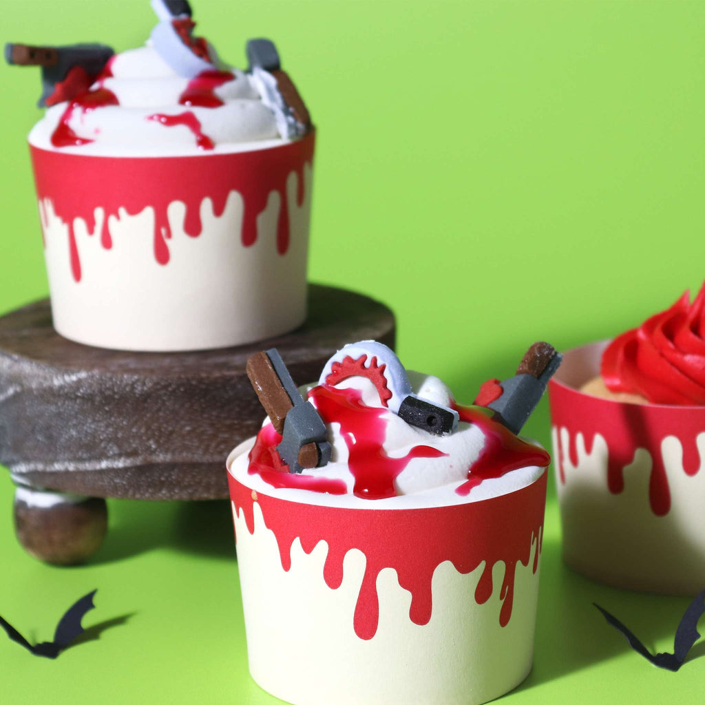 Dripping Blood Baking Cups With Cupcake Cases Pk/12