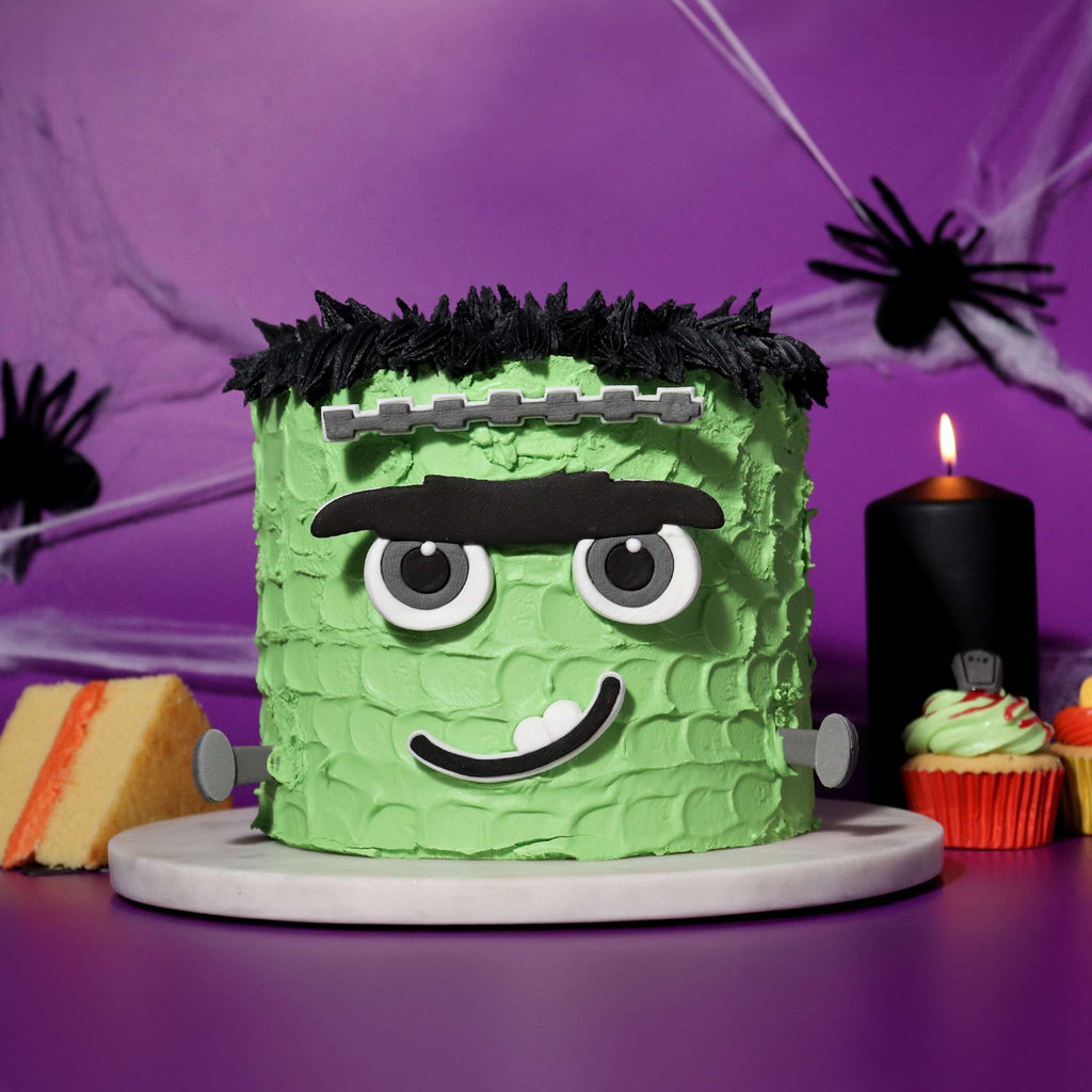 Halloween Essbare Zucker Kuchenaufsätze - Frank-ly Scary (5 Stück)