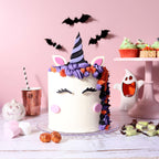 Cake-A-Face Witch Unicorn Edible Cake Decorations Set Of 7  (78.6g / 2.77 OZ.)