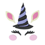 Cake-A-Face Witch Unicorn Edible Cake Decorations Set Of 7  (78.6g / 2.77 OZ.)