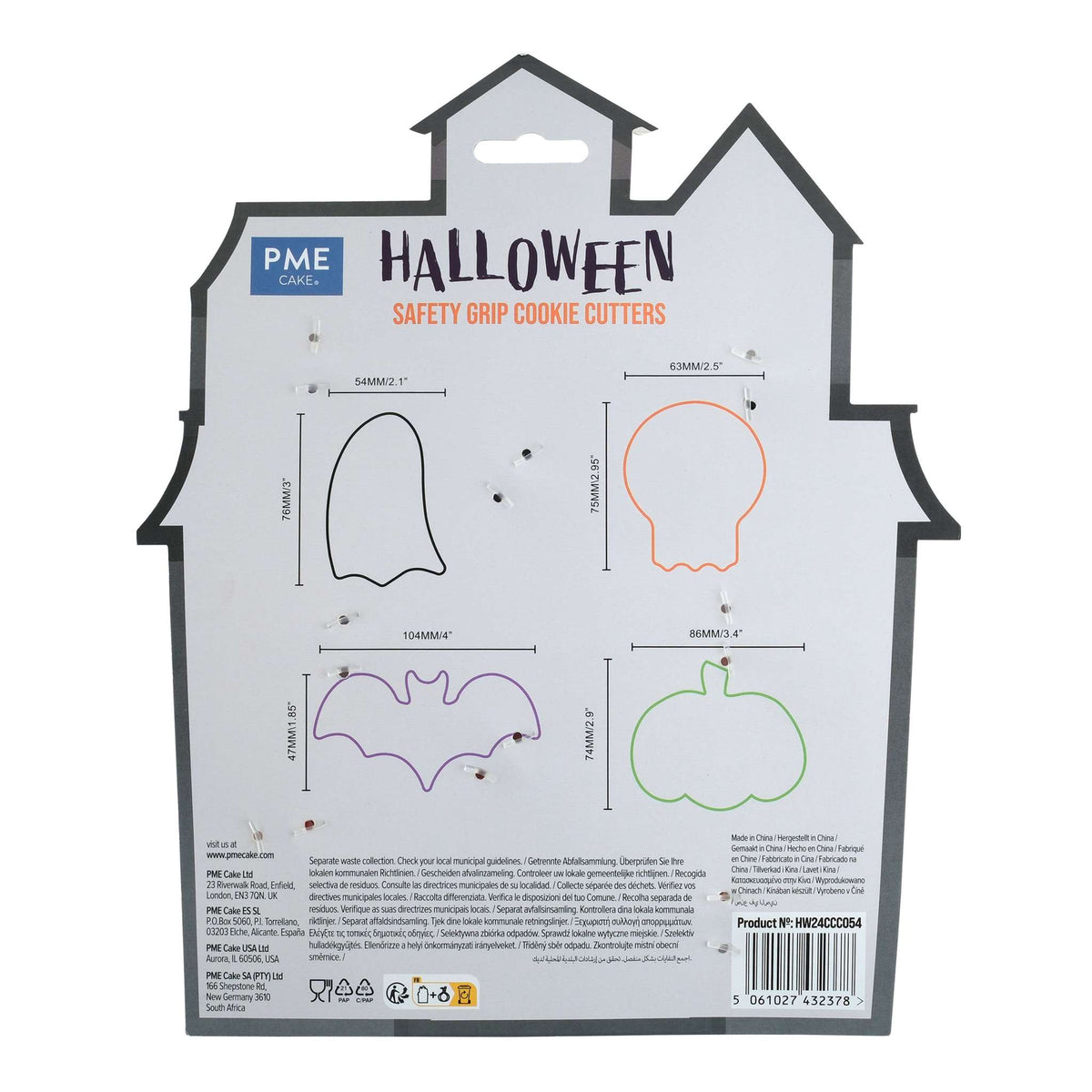 Halloween Keksausstechern mit Komfortgriff (4er-Set)