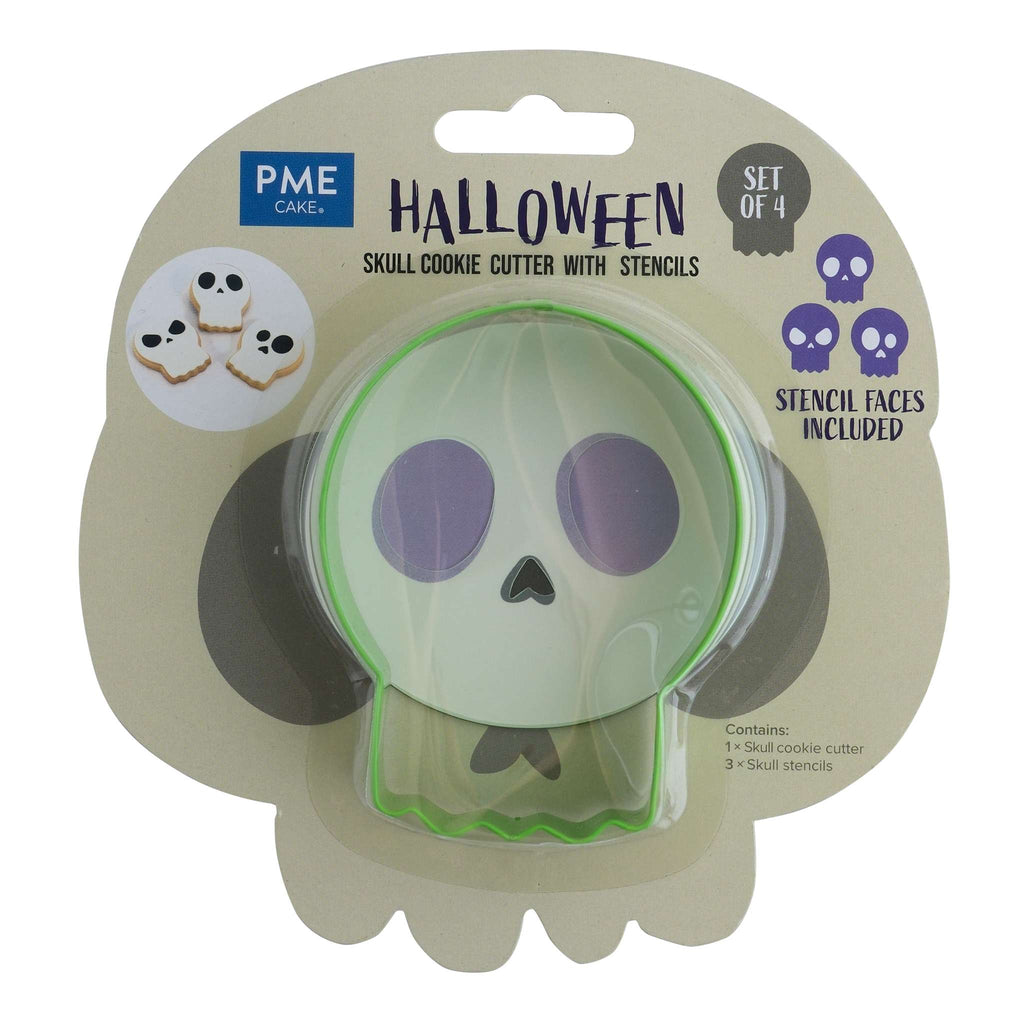 Halloween Koekjesuitsteker & Sjablonen - Schedel