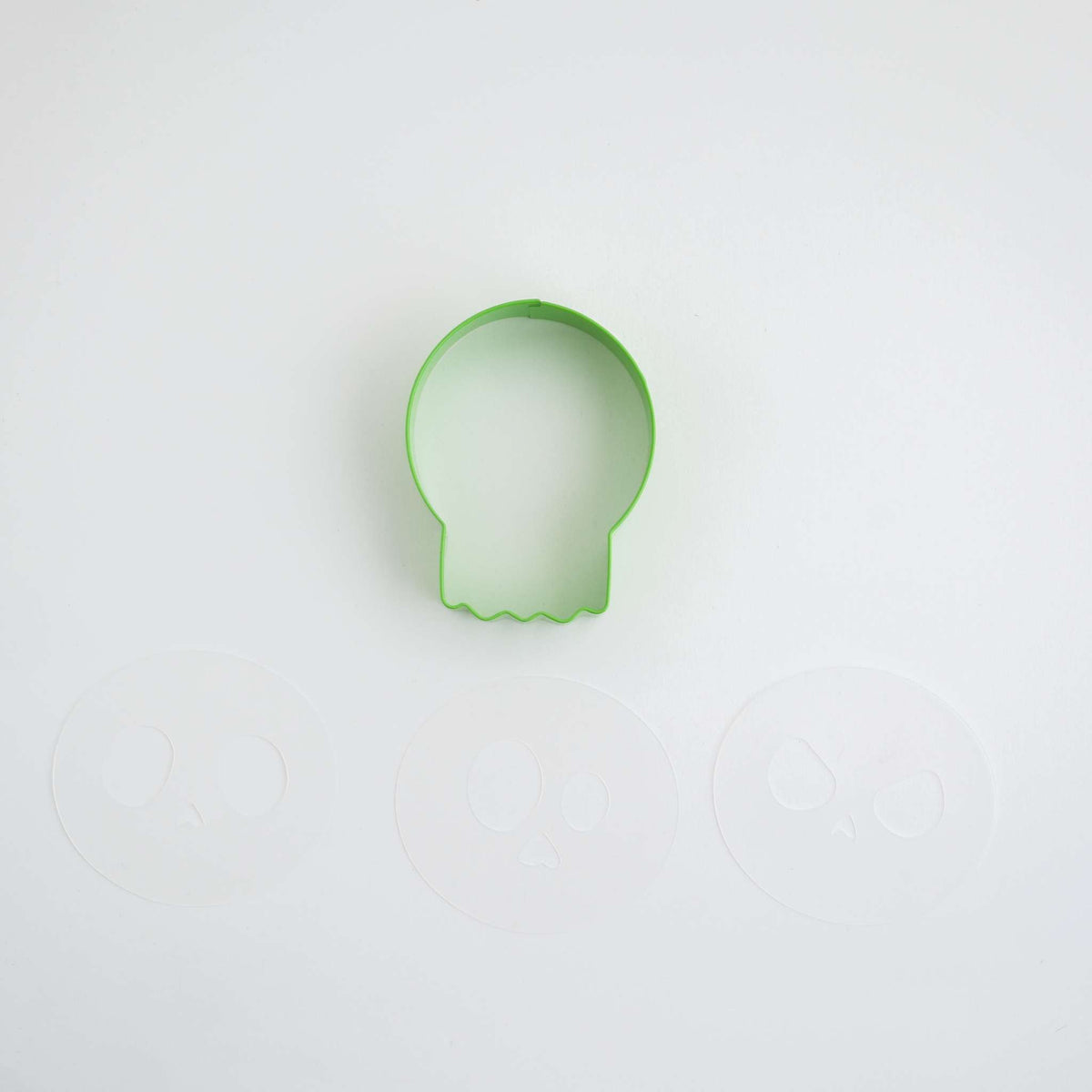 Skull Cookie Cutter With Stencils Set Of 4