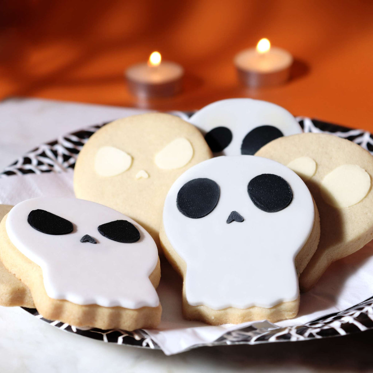 Skull Cookie Cutter With Stencils Set Of 4