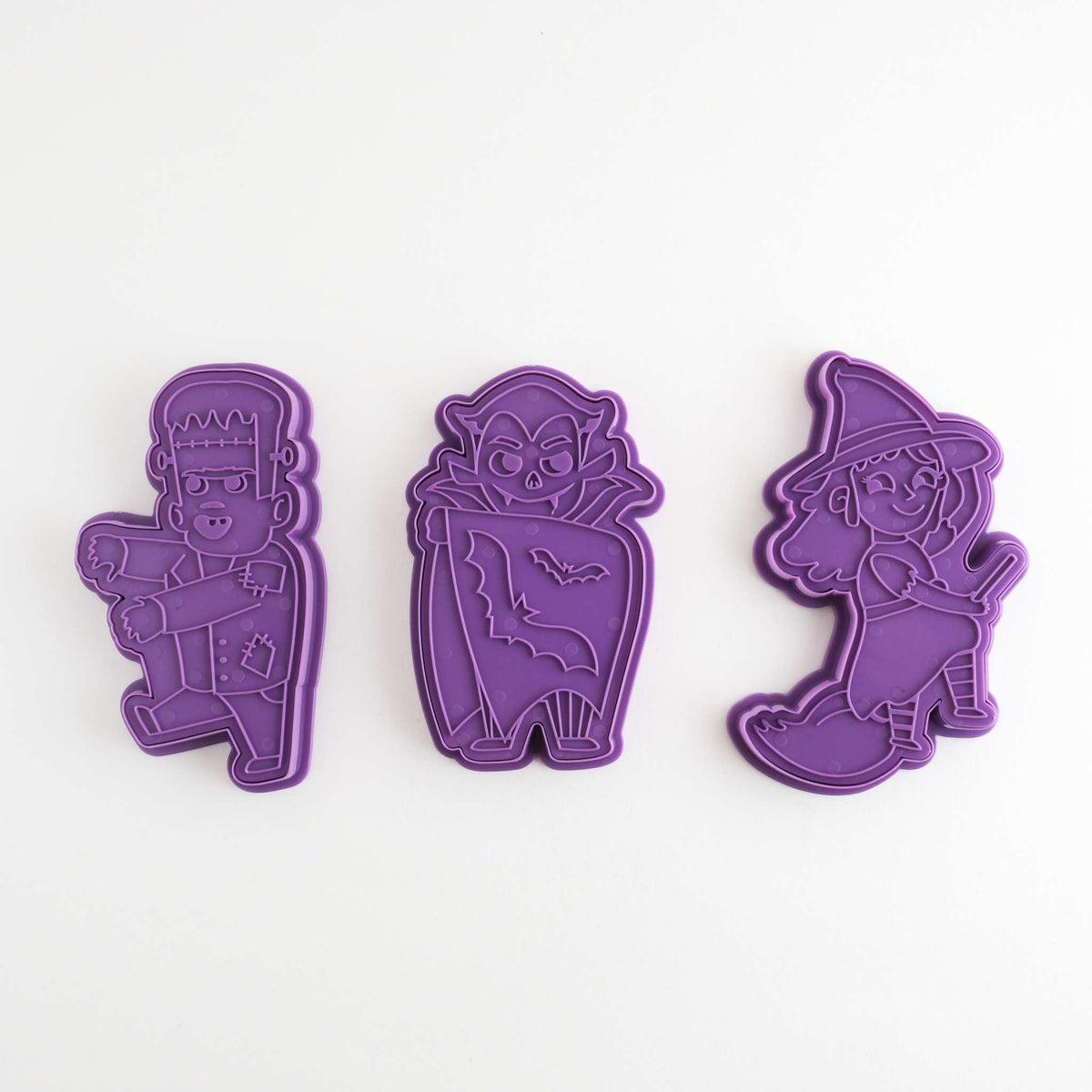Creepy Characters Cookie Cutters & Stamps Set Of 3