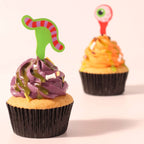Halloween Kuchendeko Set mit essbarem Schleim - Blubbernder Kessel