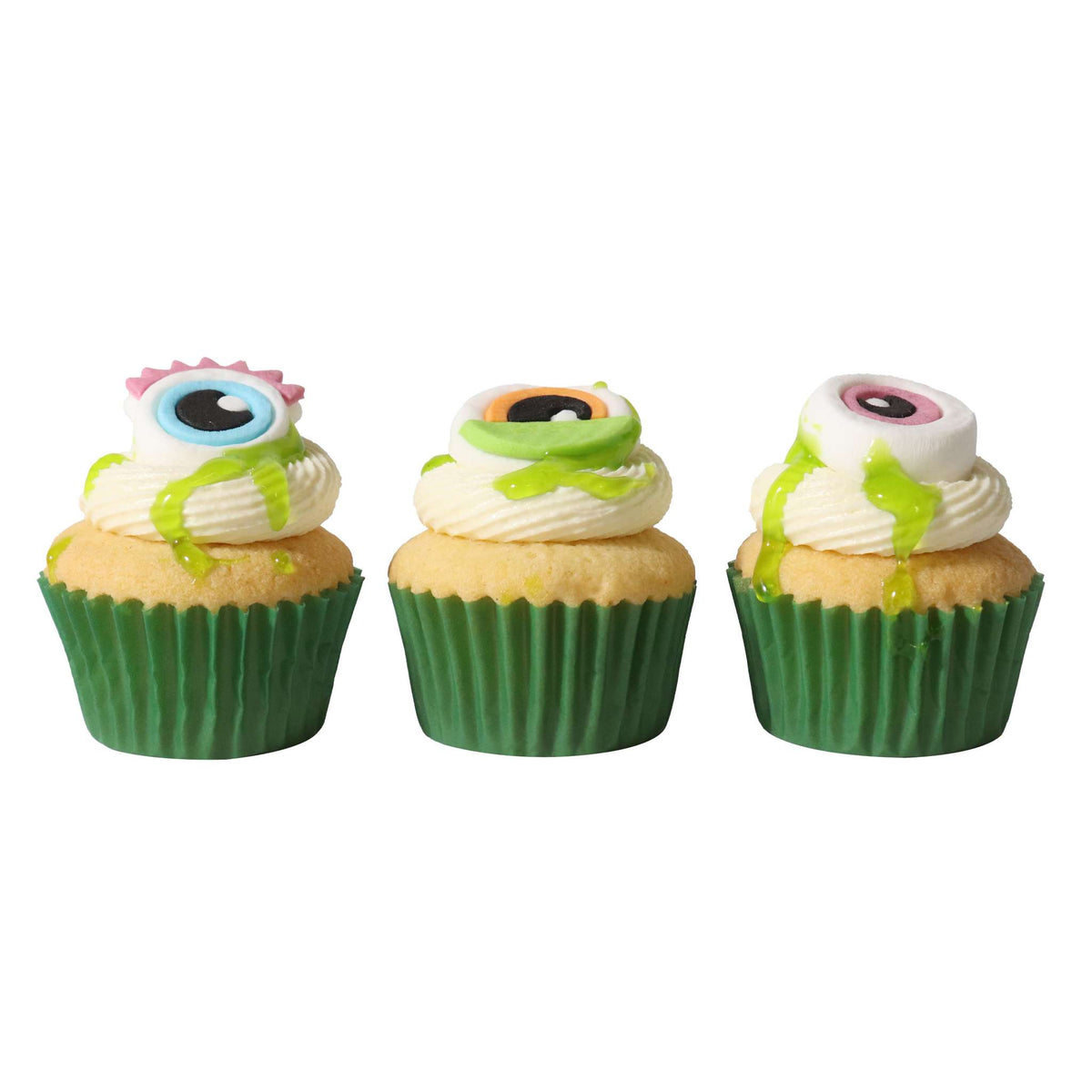 Slime Monsters Edible Cupcake Kit  Set Of 7  (40.3g / 1.42oz)