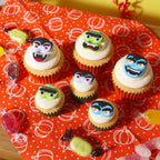 Halloween Décorations en Sucre Comestibles - Visages de Monstre (12 pièces)
