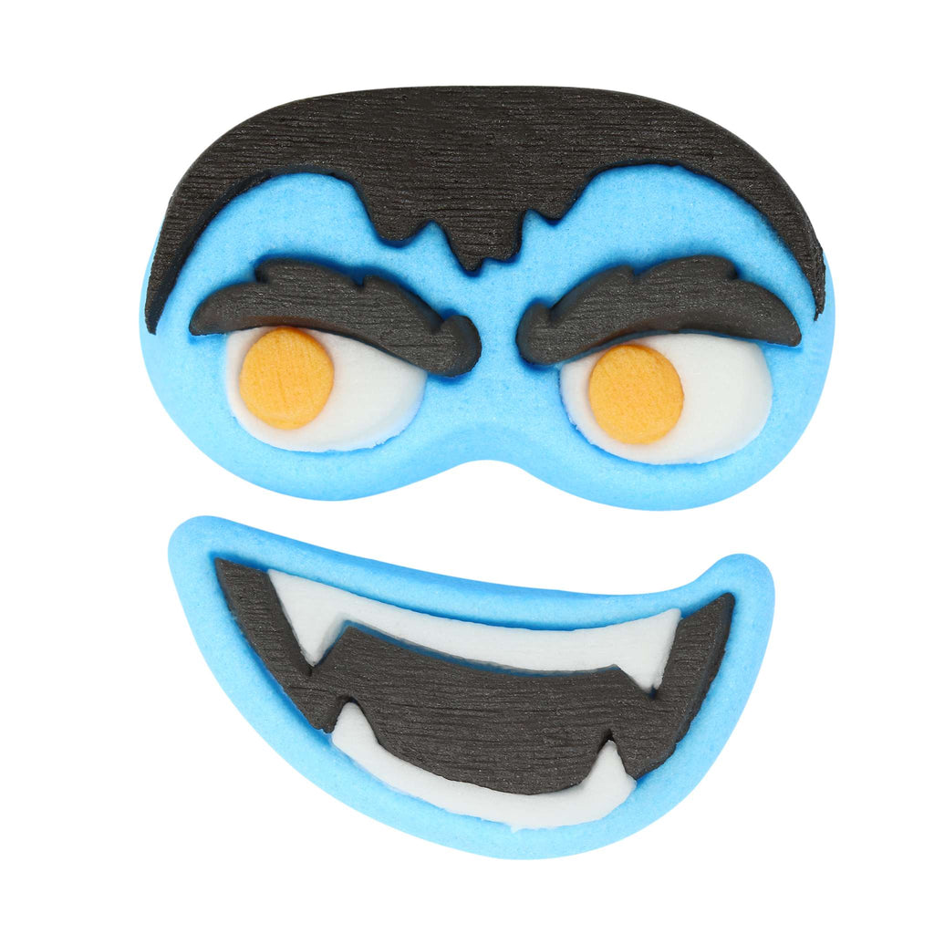 Halloween Décorations en Sucre Comestibles - Visages de Monstre (12 pièces)