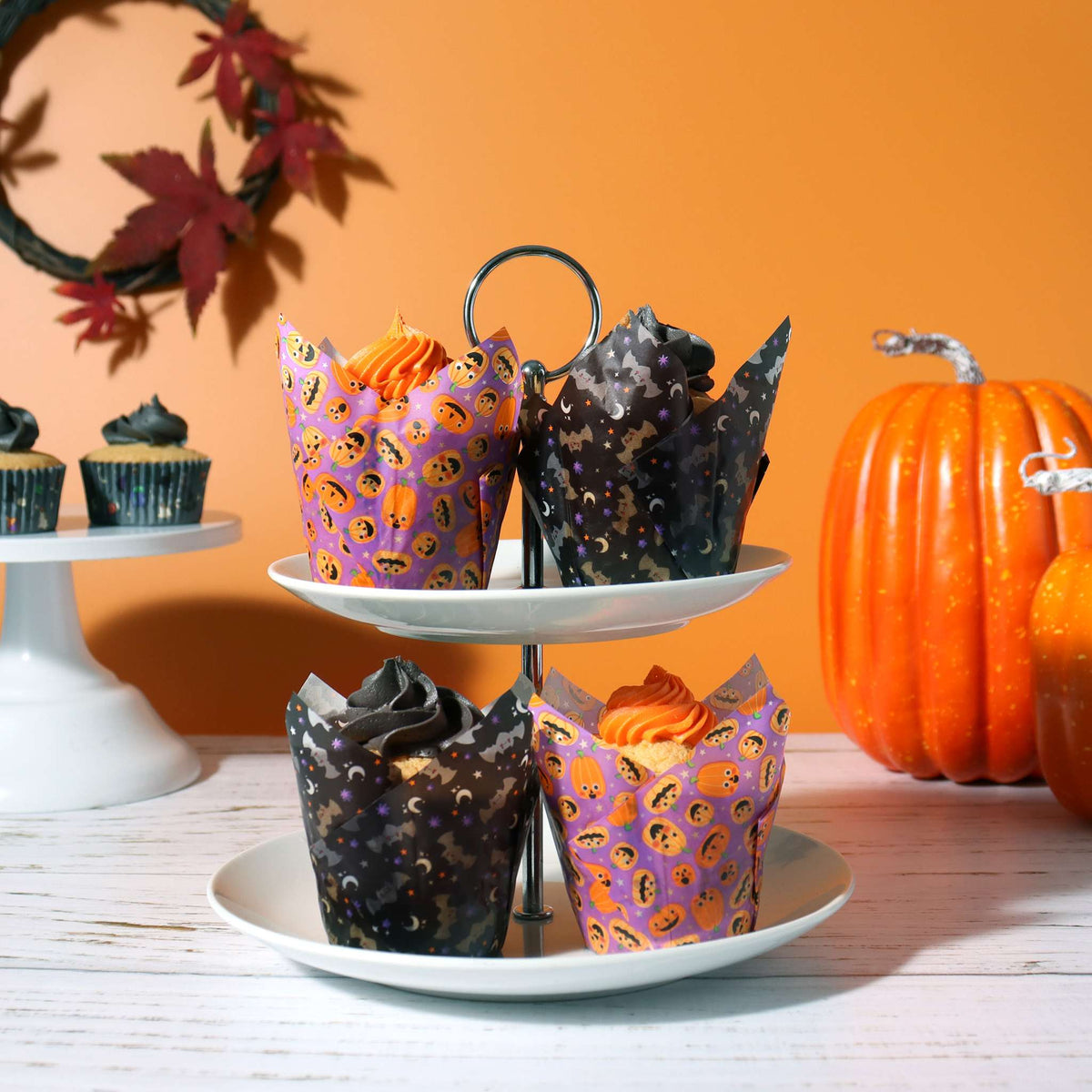 Pumpkins Party Tulip Shaped Muffin Cases Pk/24