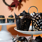 Halloween Caissettes à Muffins en forme de Tulipe - Nuit Terrifiante (24 pièces)