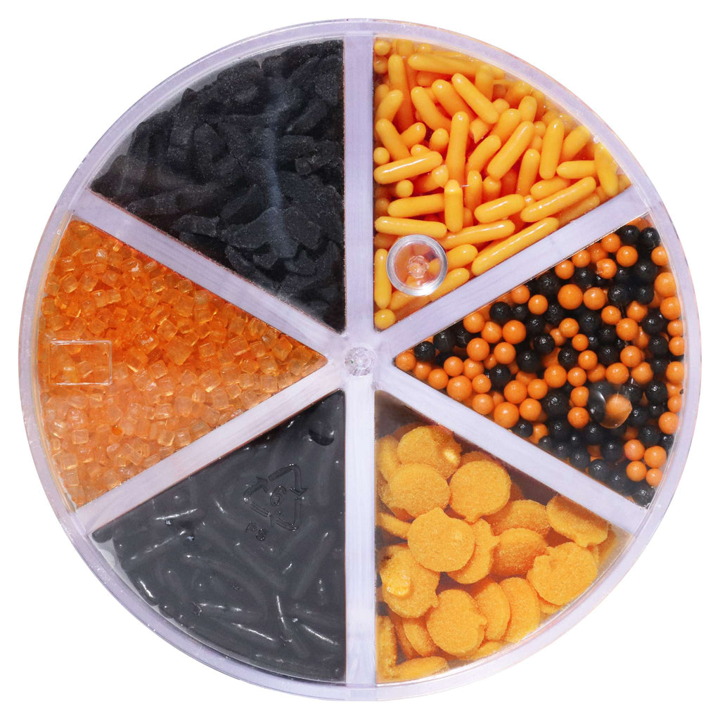 6-en-1 Mezcla de Sprinkles para Halloween - Huerto de Calabazas (162g)