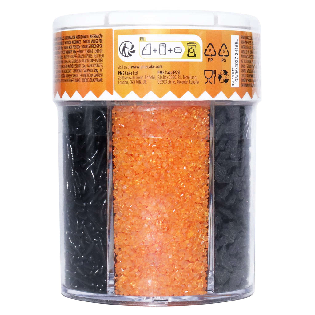 6-en-1 Mezcla de Sprinkles para Halloween - Huerto de Calabazas (162g)