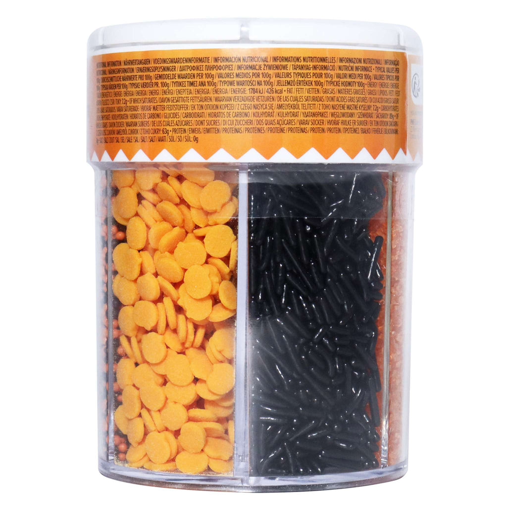 6-en-1 Mezcla de Sprinkles para Halloween - Huerto de Calabazas (162g)