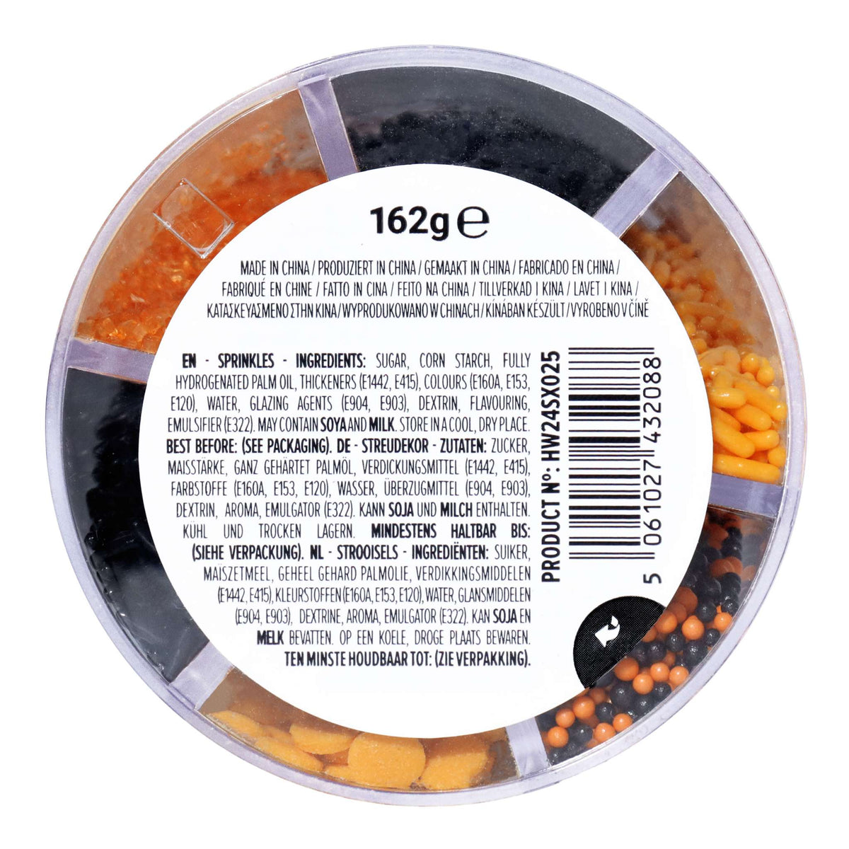 6-en-1 Mezcla de Sprinkles para Halloween - Huerto de Calabazas (162g)