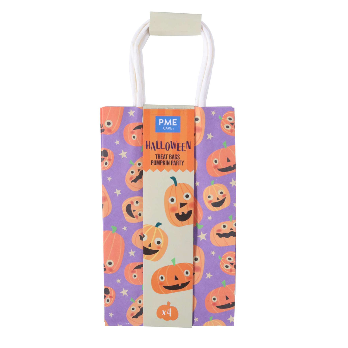 4 Sacs à friandises en Papier pour Halloween - Fête des Citrouilles