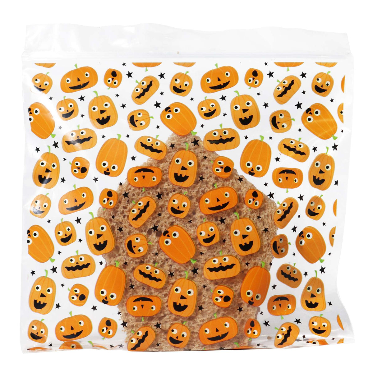20 Sacs à friandises en Plastique refermables pour Halloween - Fête des Citrouilles