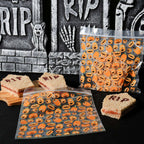 20 Sacs à friandises en Plastique refermables pour Halloween - Fête des Citrouilles