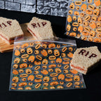 20 Sacs à friandises en Plastique refermables pour Halloween - Fête des Citrouilles