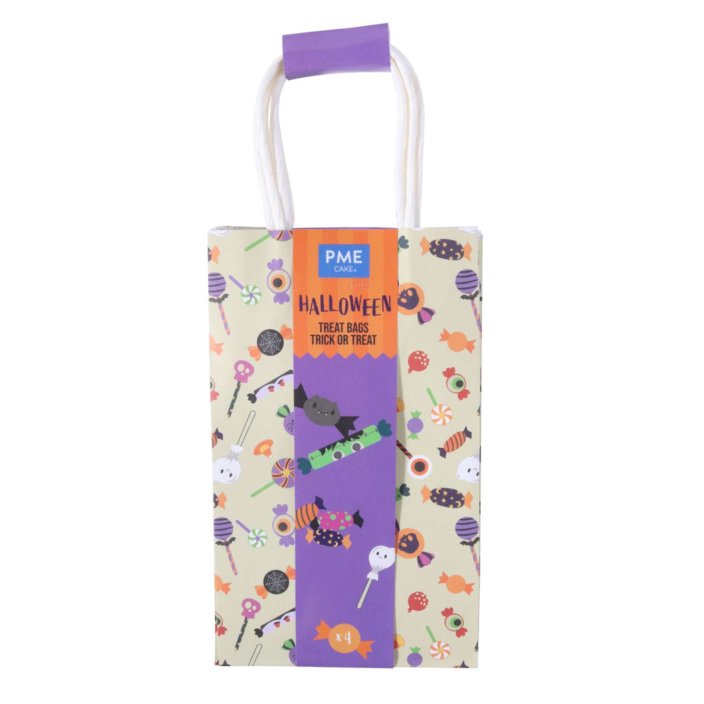 4 Sacs à friandises en Papier pour Halloween - Farce ou Friandise