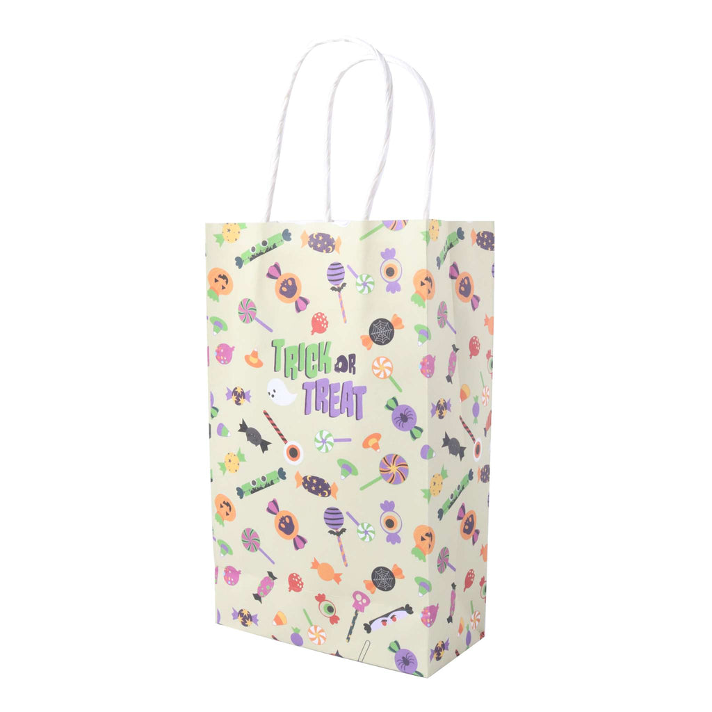 4 Sacs à friandises en Papier pour Halloween - Farce ou Friandise