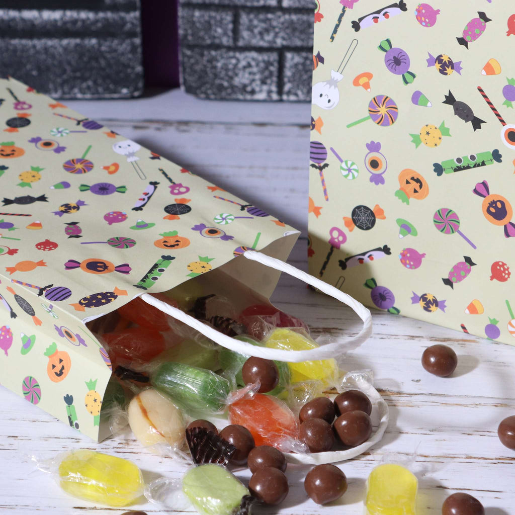 4 Sacs à friandises en Papier pour Halloween - Farce ou Friandise
