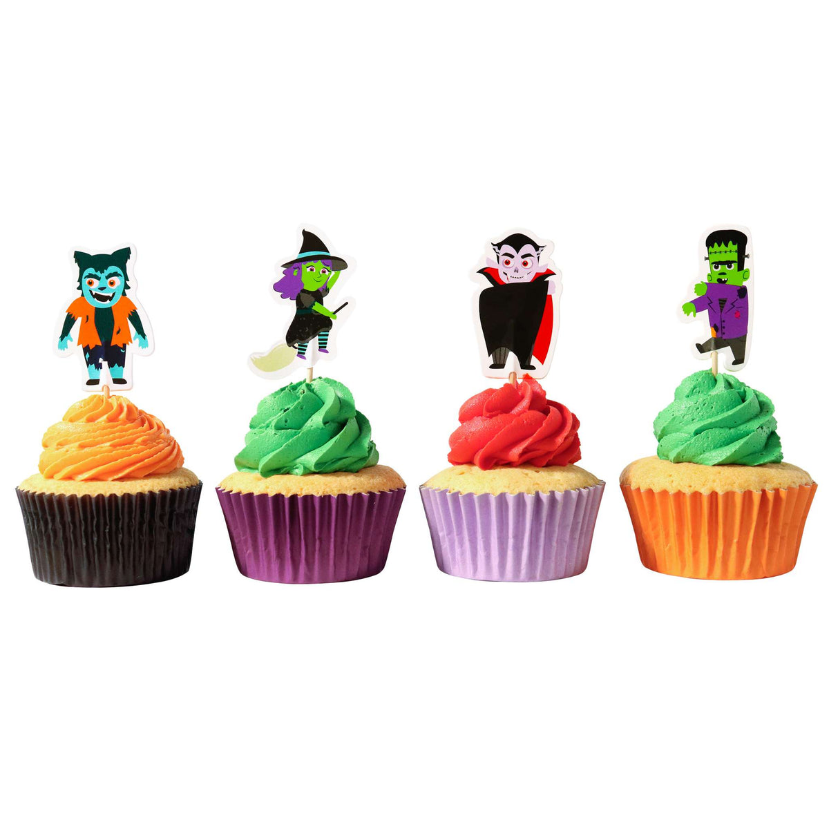 Spooky Characters Cupcake Toppers Pk/24