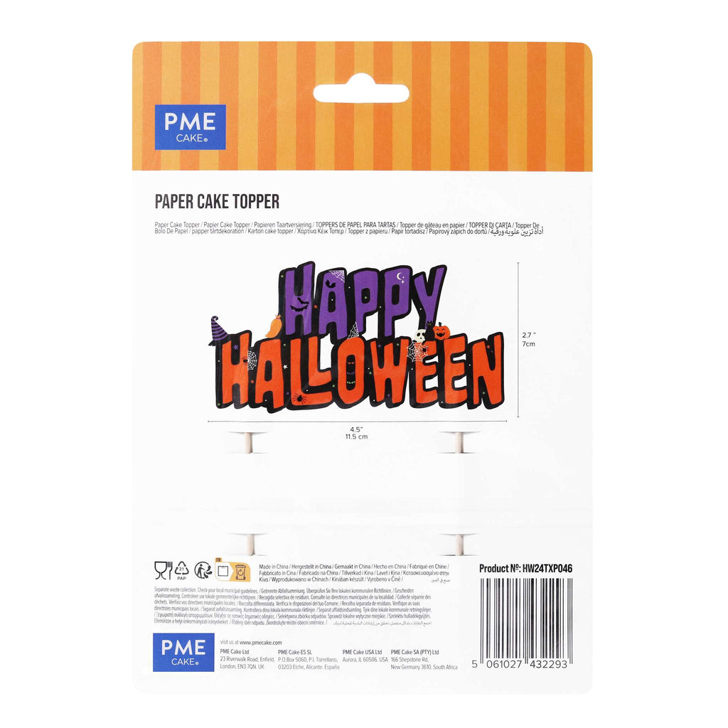 Halloween Tortenaufsatz (115 x 70mm)