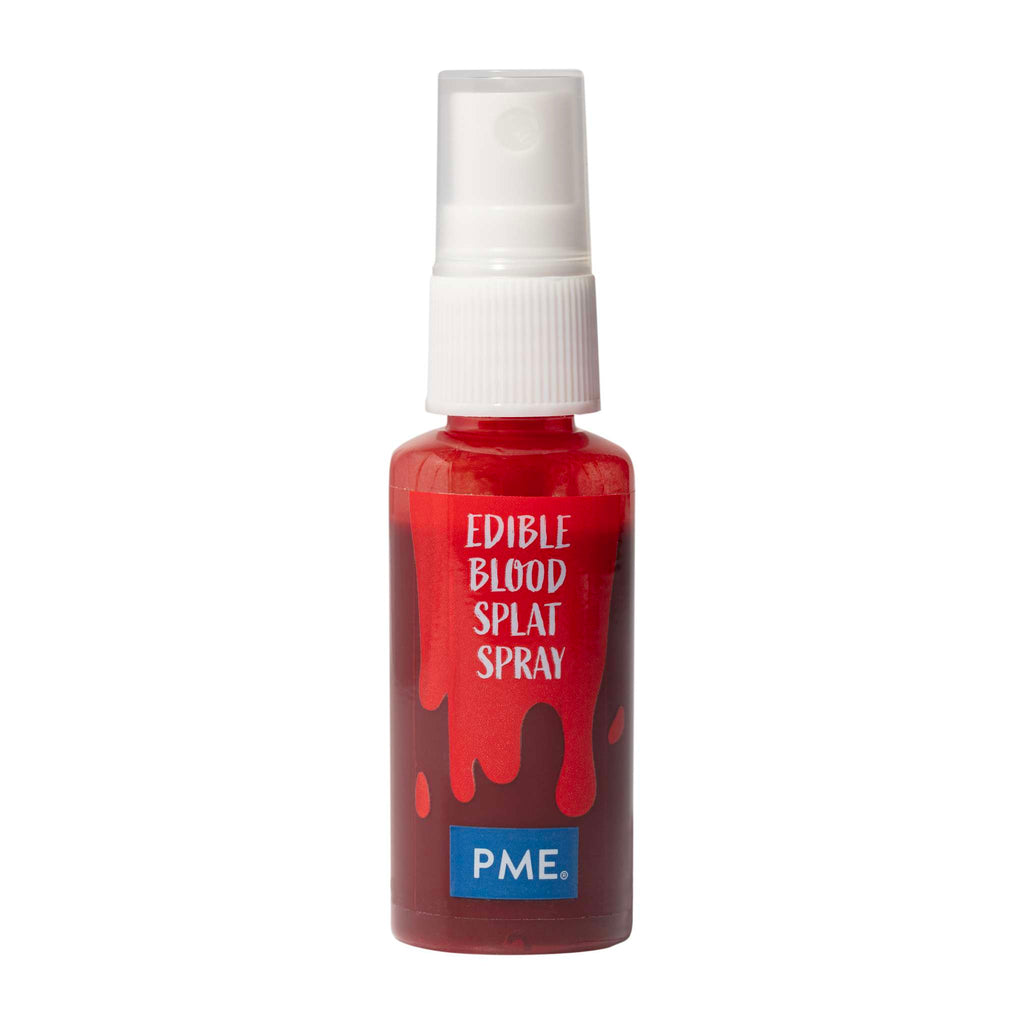 Spray comestible Éclaboussure de Sang pour gâteaux d'Halloween (30g)