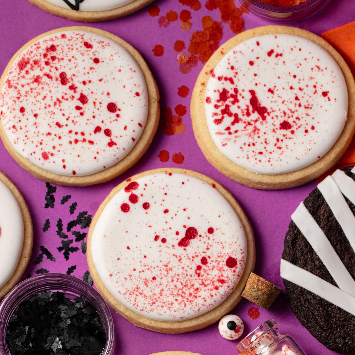 Spray comestible Éclaboussure de Sang pour gâteaux d'Halloween (30g)