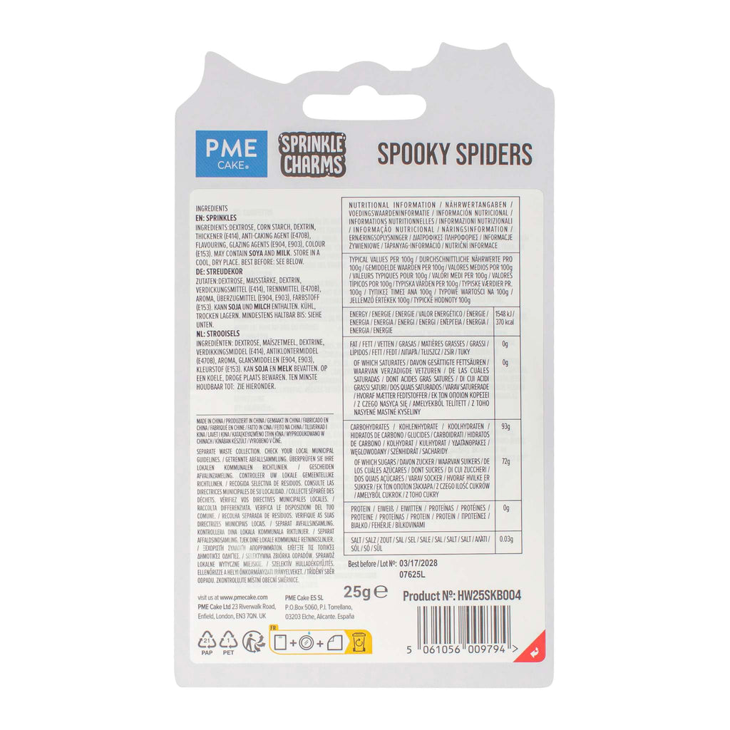 Spooky Spiders Sprinkle Charms (0.9oz / 25g)