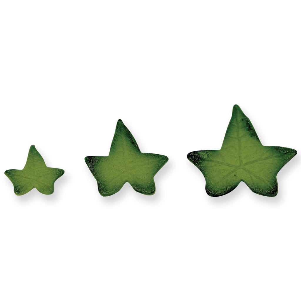 Veined Ivy Leaf Plunger Fondant Cutters Set Of 3