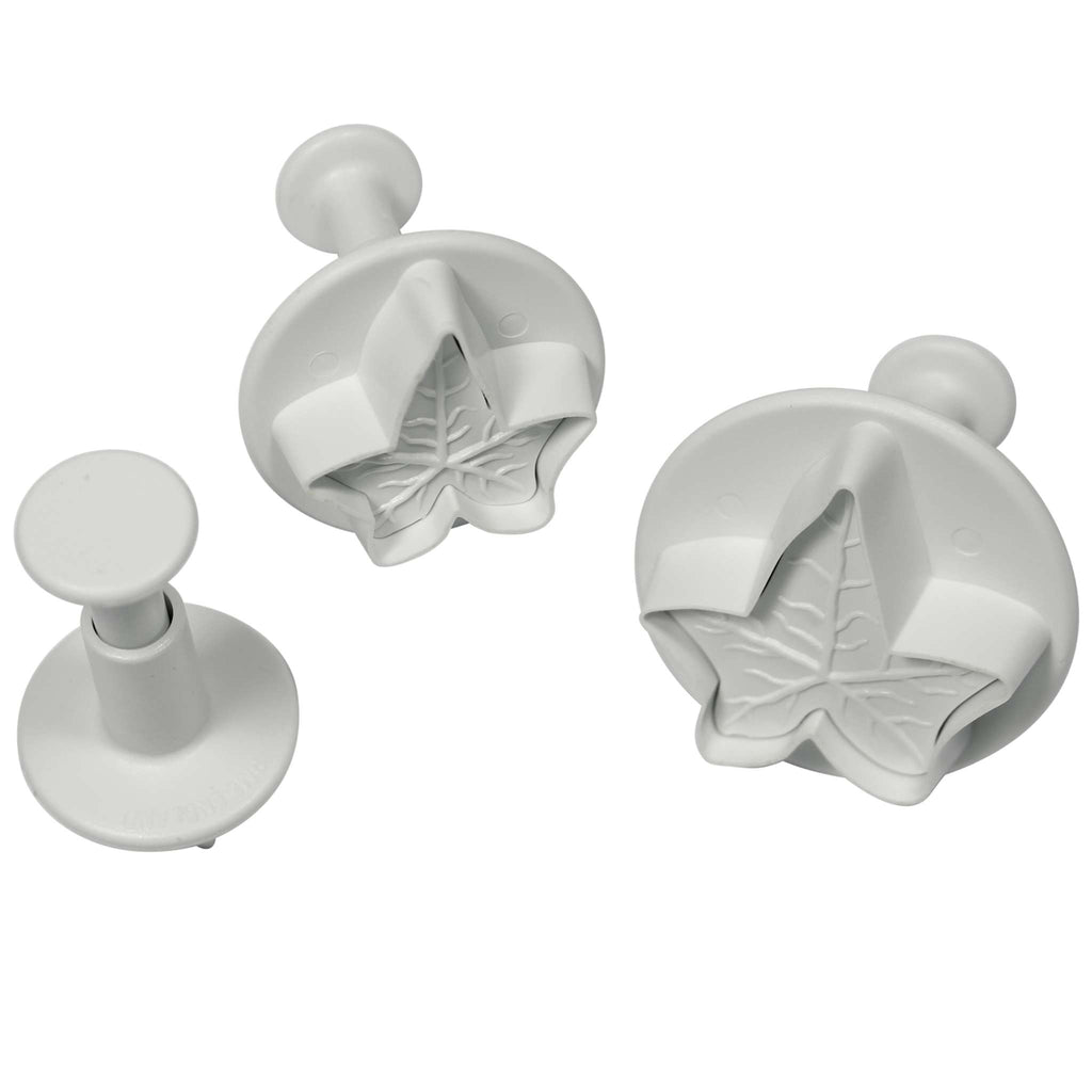 Veined Ivy Leaf Plunger Fondant Cutters Set Of 3