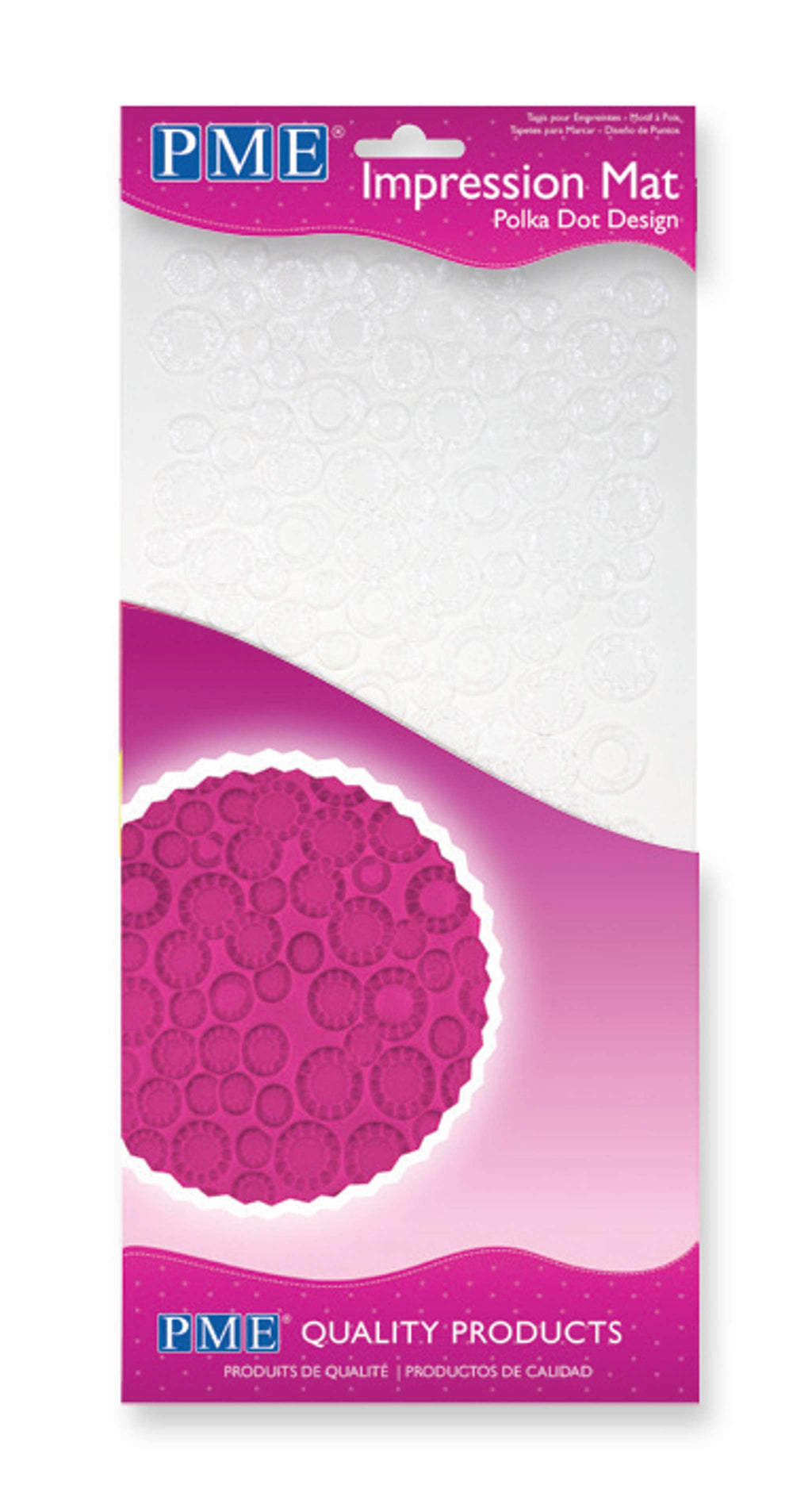 Polka Dot Design Impression Mat (15 x 30.5cm / 6 x 12in)